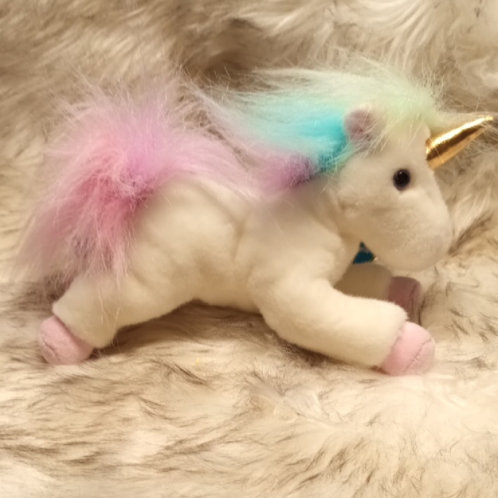 PBS Kids Plush Rainbow Unicorn Stuffed Animal Toy